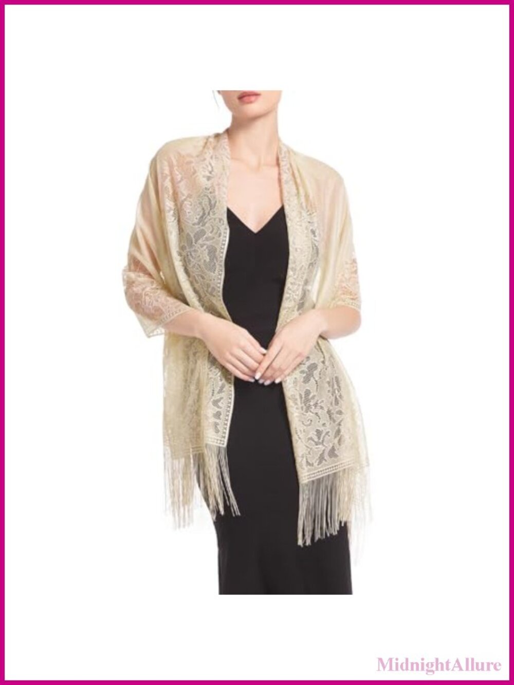 Pashmina Shawl Wrap Silk Feeling Scarf Evening Wedding Formal